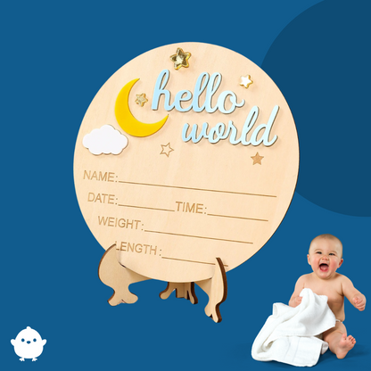 BoisdeVie™ – Plaque Souvenir de Naissance
